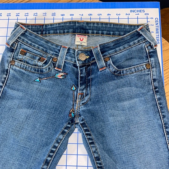 Vintage True Religion Joey low rise flare jeans size 28 - Picture 3 of 11